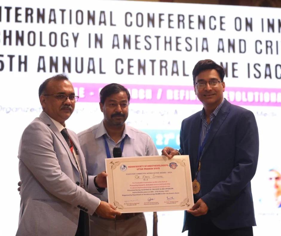 Our Founder President wins ISA Uttar Pradesh state EC appreciation award