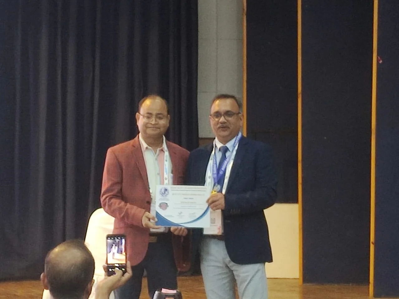 National ISA Diligent Award - Dr Kapil Singhal, President-ISA Noida