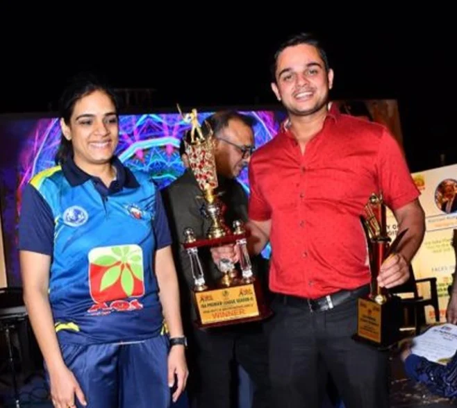 Dr Abhishek Deswal - Awarded the Man of the tournament at ISA IPL 2023